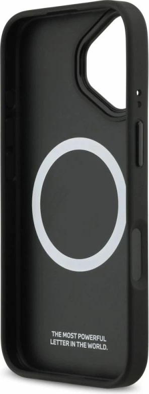 Kapak telefoni BMW M Perforated Stripe Logo MagSafe për iPhone 17, gri