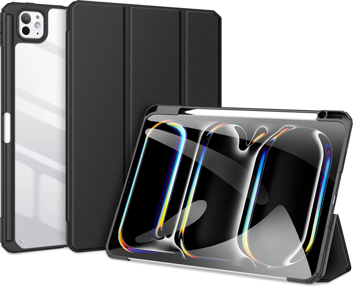 Mbështjellës Dux Ducis Toby për iPad Pro 11" (2024), me qëndrim, i zi