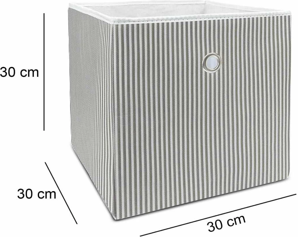 Shportë prej fetli, ngjyrë gri, Evila Originals, 30x30x20cm