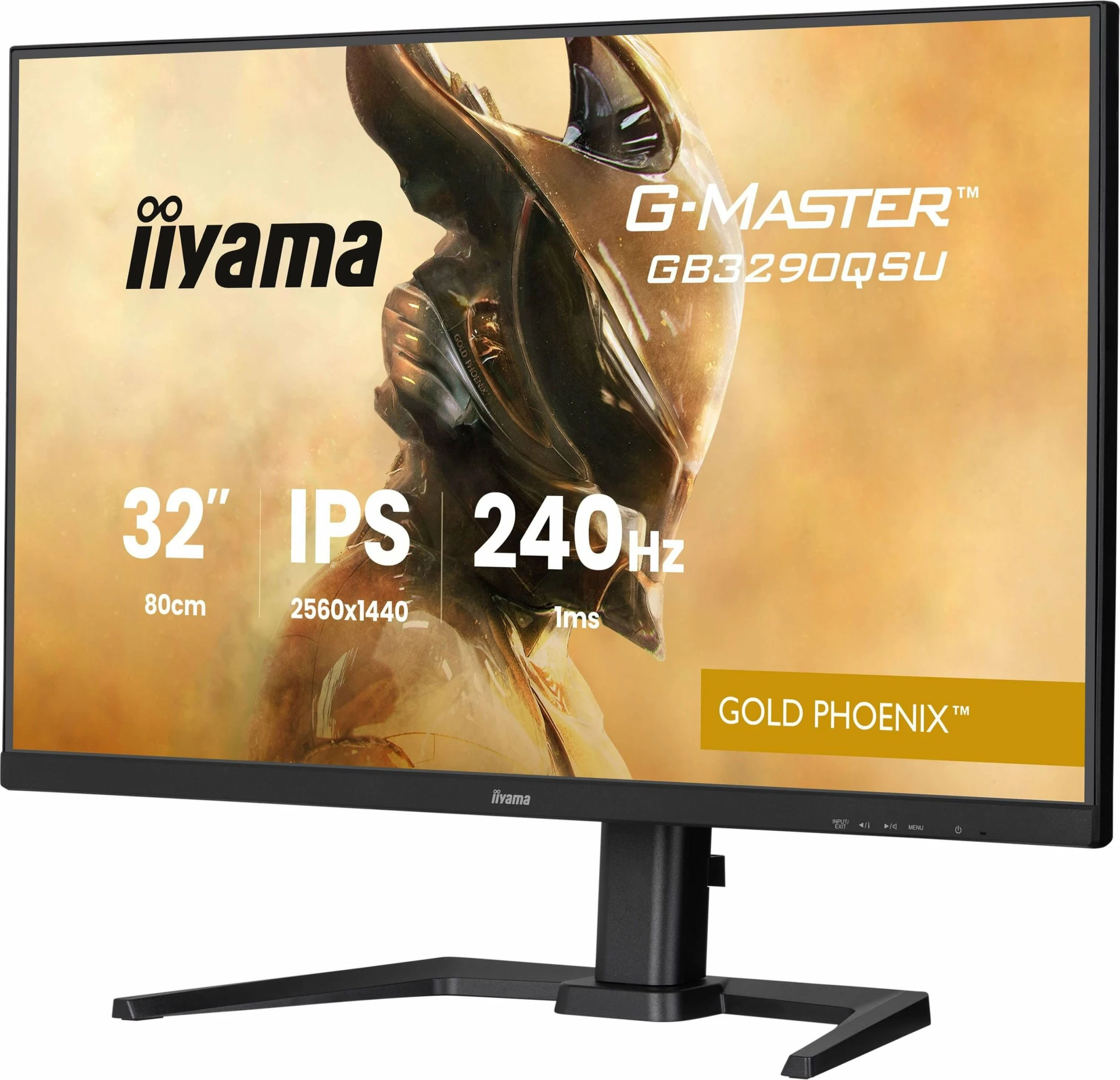 Monitor gaming iiyama G-Master GB3290QSU-B1 Gold Phoenix 31.5\" IPS QHD 240Hz 1ms FreeSync Premium, zi