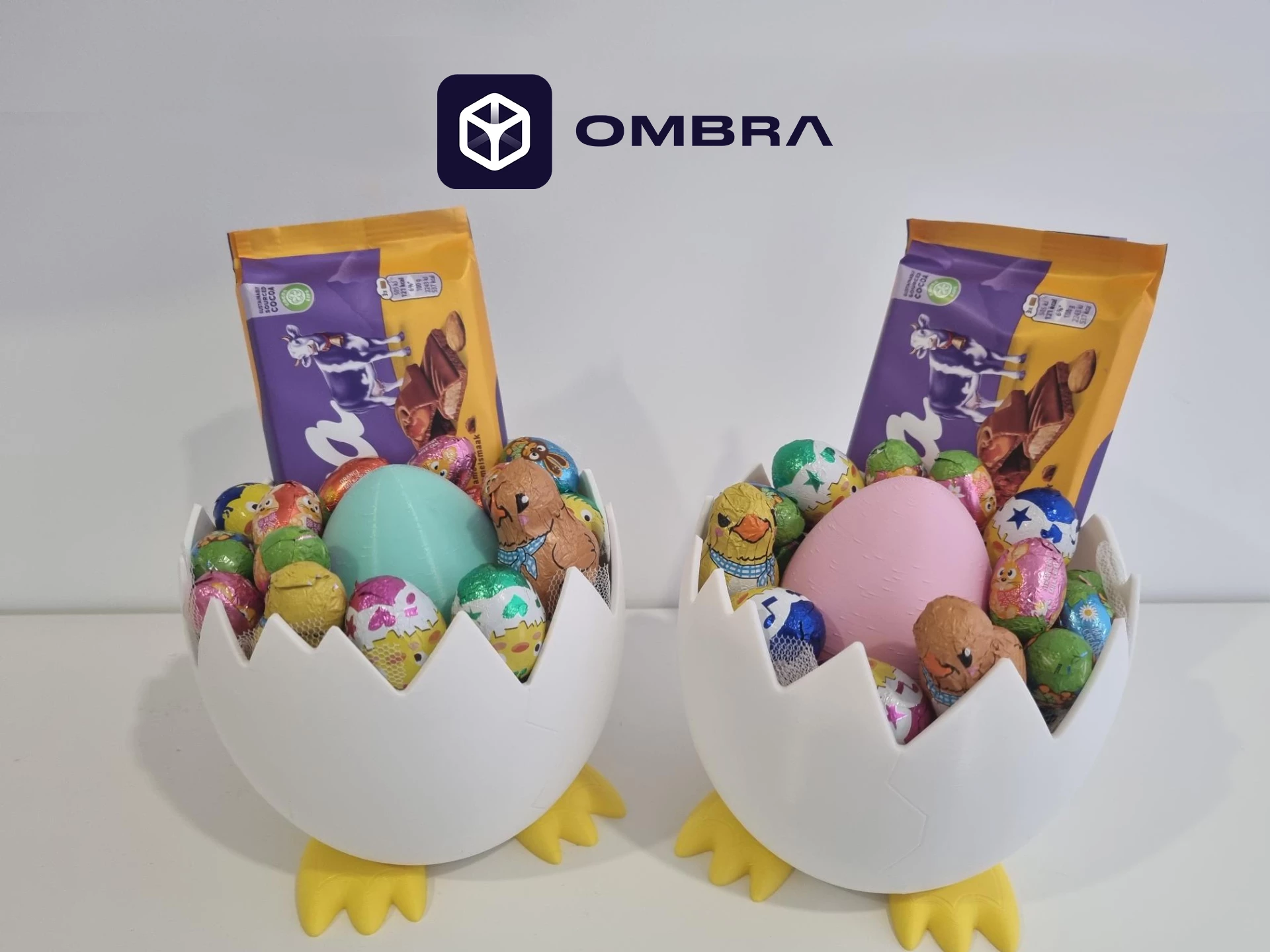 Egg Shell (Mbajtëse Pjatë Dekorative) e bardhë