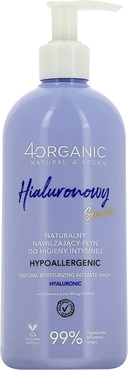 Lëng higjiene intime 4organic Natural Intimate Hygiene Fluid për femra 350ml