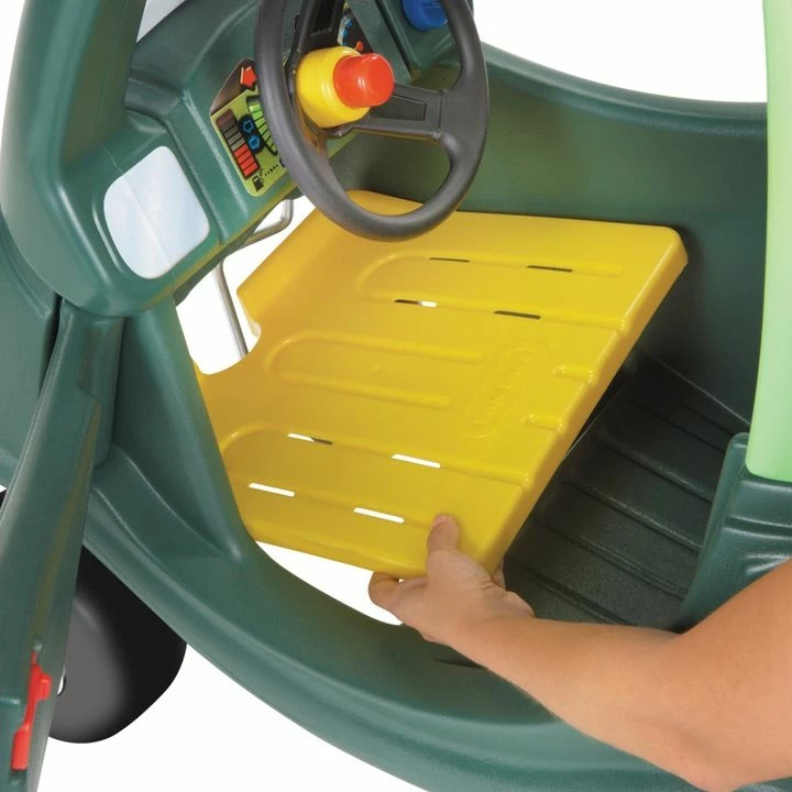 Vetura lodër me shtytje Little Tikes Cozy Coupe Dino 173073, jeshile/verdhe