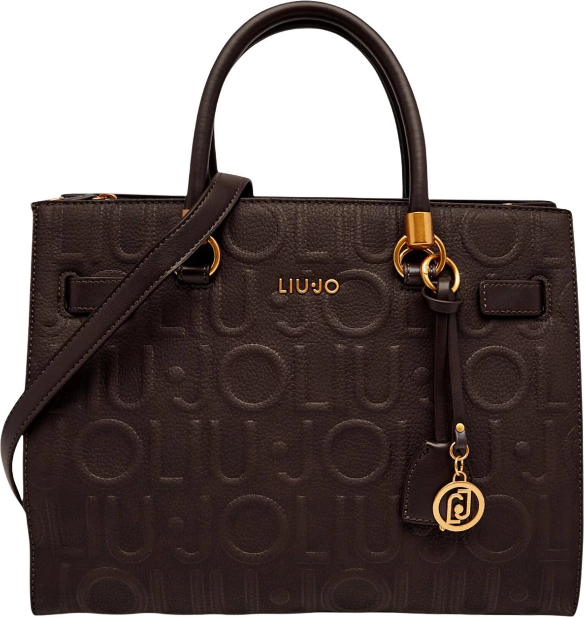 Çantë shopper Liu Jo AF6086 E1139 për femra, kafe e errët