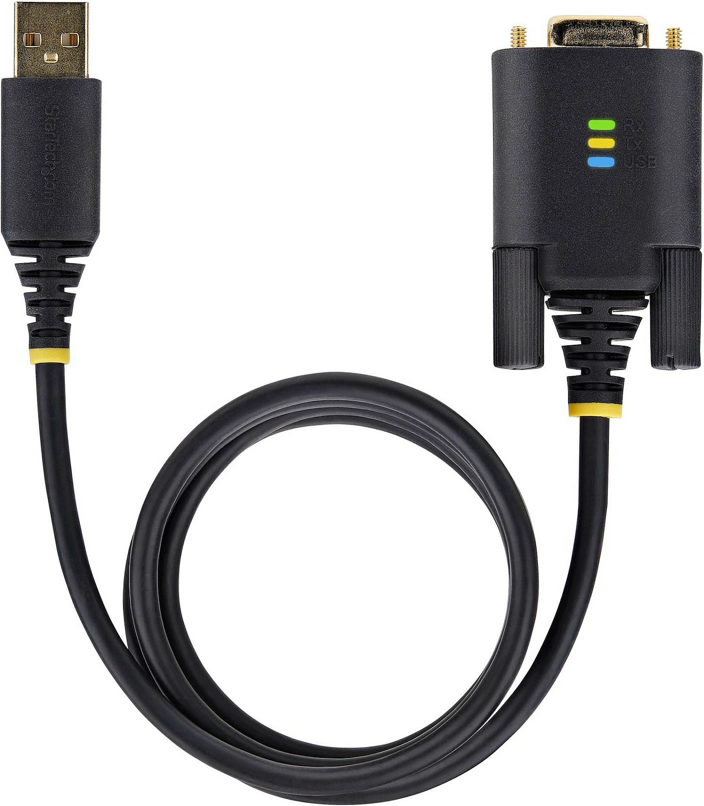 Kabllo adapter StarTech USB-A në Serial RS232 DB9, 2m, FTDI, e zezë