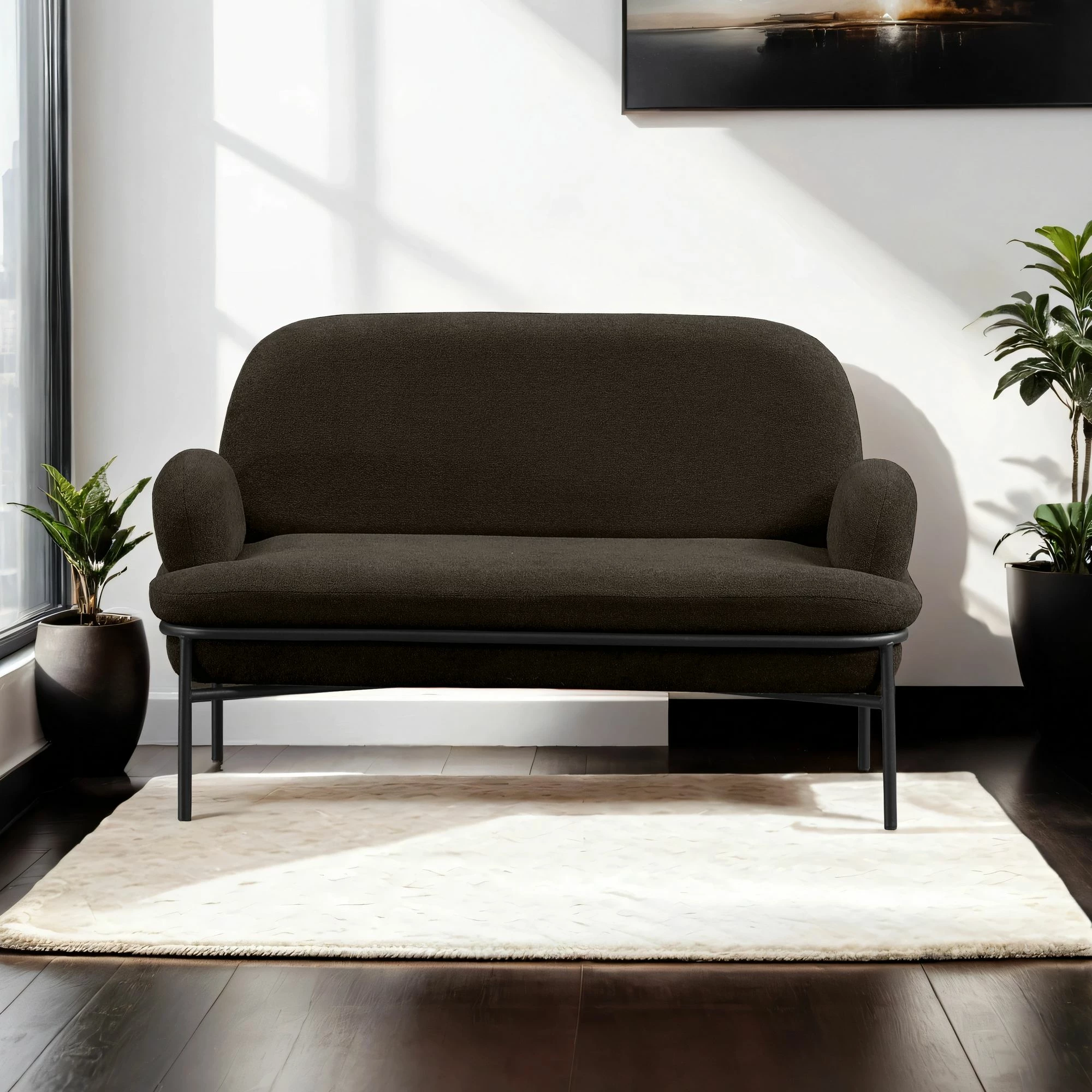 Divan dy-vendësh Atelier del Sofa, ngjyrë antracit, Aster