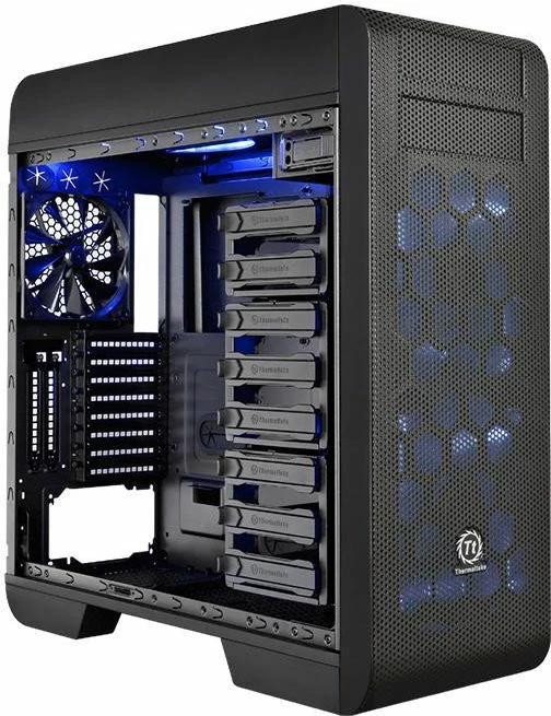 Kasë Thermaltake Core V71 TG Edition CA-1B6-00F1WN-04 Full Tower, Tempered Glass, E-ATX/ATX, e zezë
