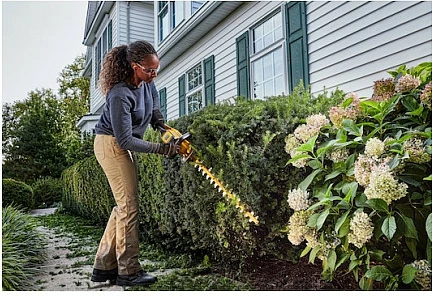 Gërshërë akumulatori për gardh DeWALT FlexVolt 54V, shinë 65 cm, bateri 9Ah, verdhë/zezë