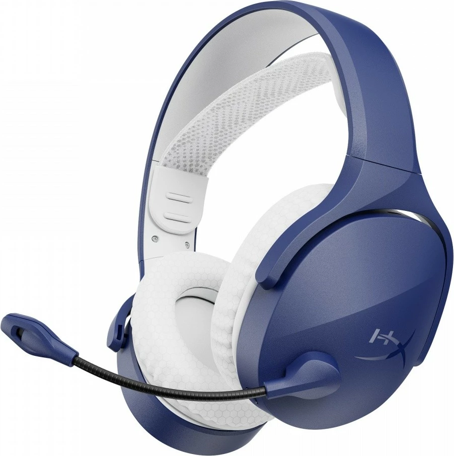 Kufje gaming pa tela HyperX Cloud Jet AM7A0AA, 2.4 GHz + Bluetooth 5.3, mikrofon boom, deri 25 orë, blu e çelët