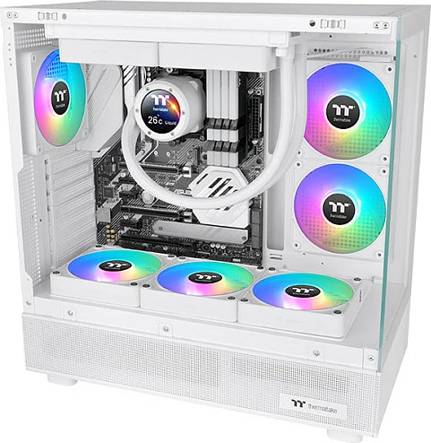 Ventilator Thermaltake CT120 EX Reverse ARGB Sync, 12 cm, i bardhë