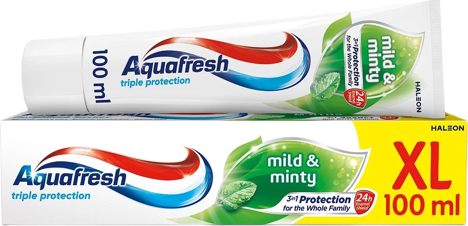 Pasta dhëmbësh Aquafresh Triple Protection Mild & Minty 100ml