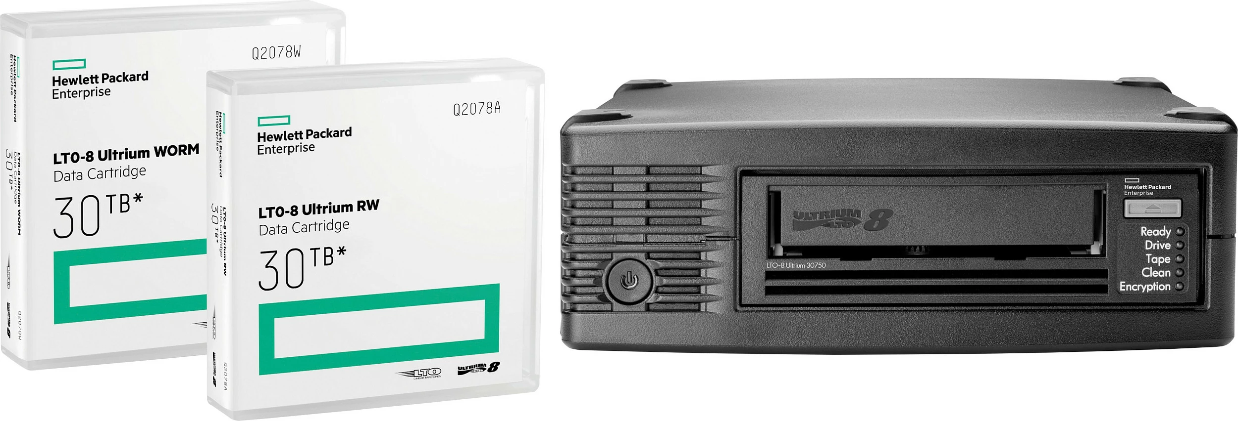 Tape drive i jashtëm HPE StoreEver LTO-8 Ultrium 30750, SAS 6Gb/s, 30 TB, i zi