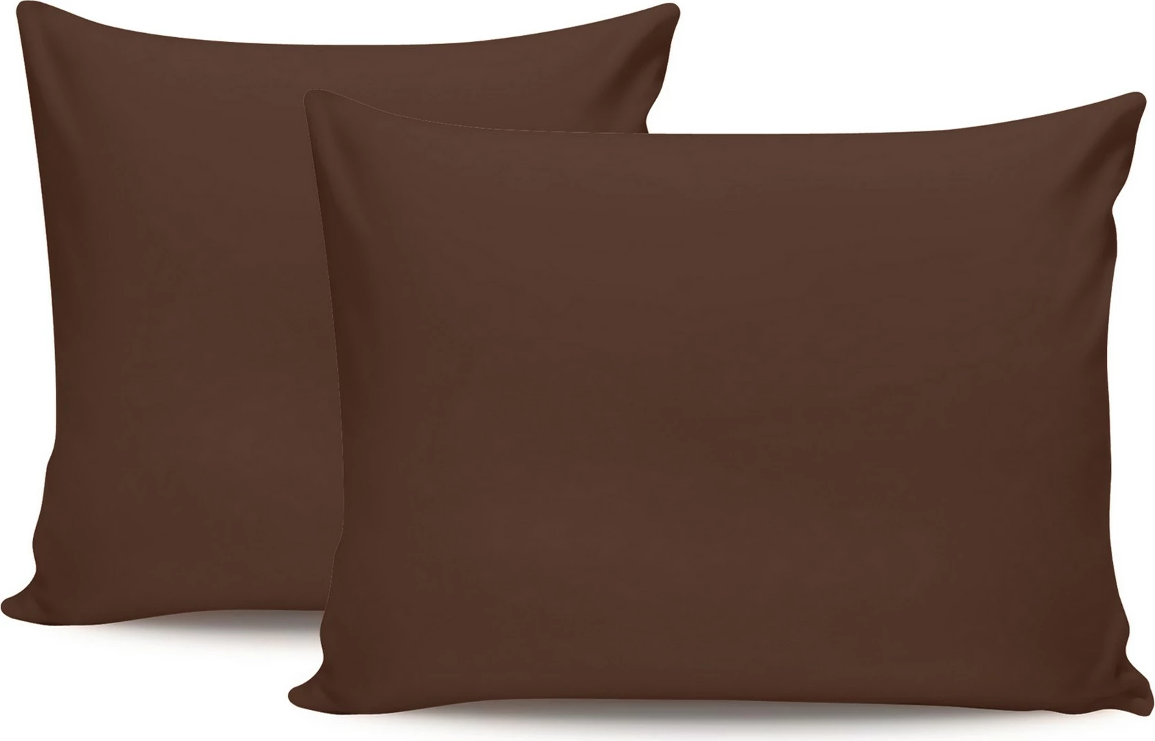 Set këllëfësh jastëku (2 copë), ngjyrë kafe e errët, L'essentiel, 60x60cm