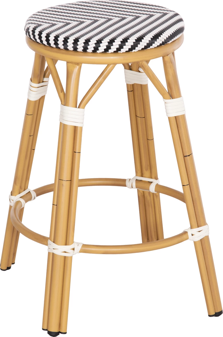 Karrige për bar, lartësi mesatare, pamje bambuje, CHINO FH6286.03, 43x43x65 cm