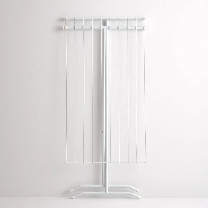 Tharëse rrobash Rayen 0033.11, çelik, 90 x 53.5 x 82 cm, e bardhë matte