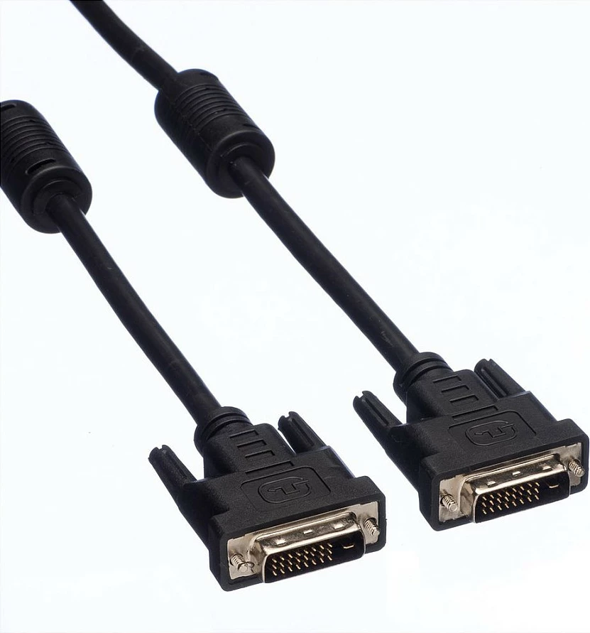Kabllo DVI-D VALUE 11.99.5555, 5 m, 24+1, male-male, e zezë