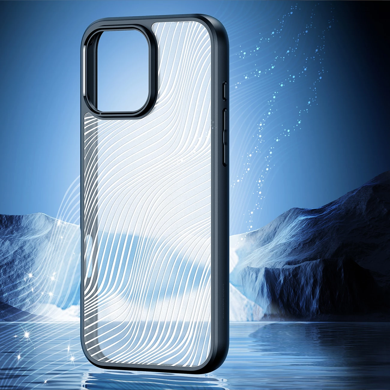 Mbështjellës Dux Ducis Aimo për iPhone 16 Pro, i zi