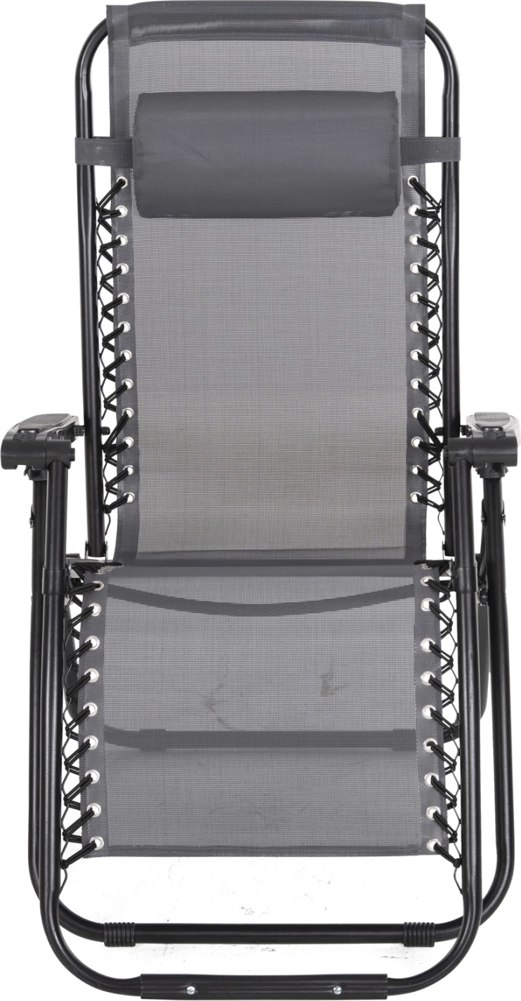 Karrige relaks COMPANION HM5095.11, metal i zi + textilene gri, 67x145x110H cm