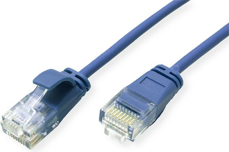 Kabllo rrjeti ROLINE GREEN 21.44.3945, Cat6a, 2 m, RJ-45, crossover, blu