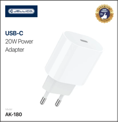 Karikues shtëpie Jellico AK-180 20W USB-C (Quick Charge, PD 3.0), EU blister, i bardhë