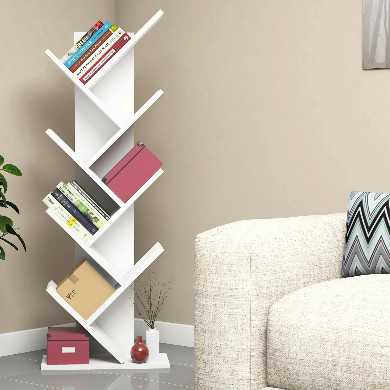 Raft librash Hanah Home, Hitit, i bardhë