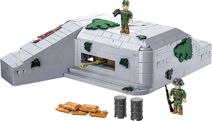 Set lodrash ndërtimi Cobi Klocki German Bunker Regelbau 667, 642 pjesë, me figura, plastikë