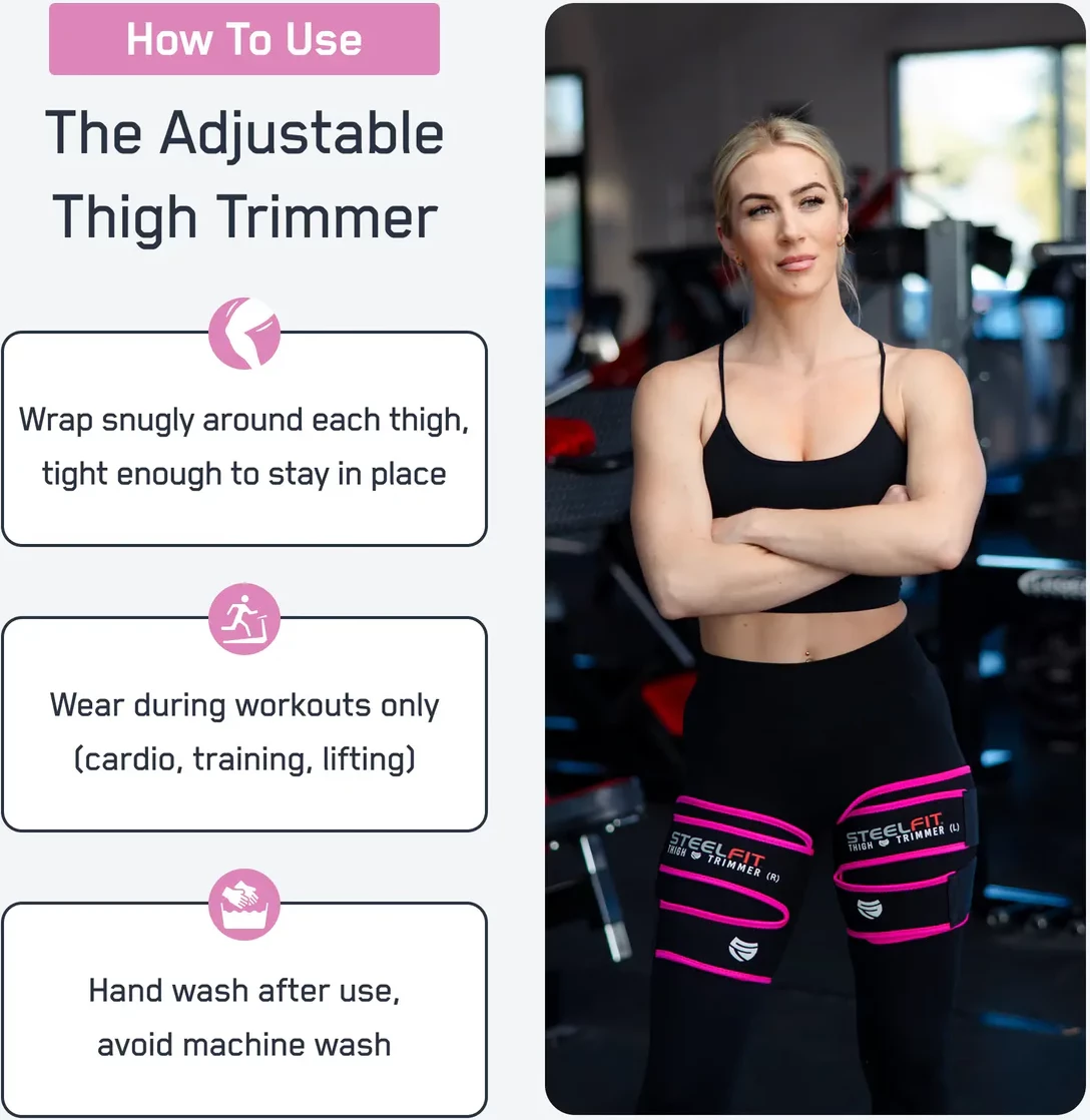 Rrip për djegie të yndyrës në kofshë - Adjustable Thigh Trimmers