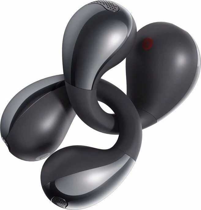 Kufje wireless QCY Crossky Clip T33 Bluetooth 5.4, mikrofon, 30 orë me kuti, të zeza
