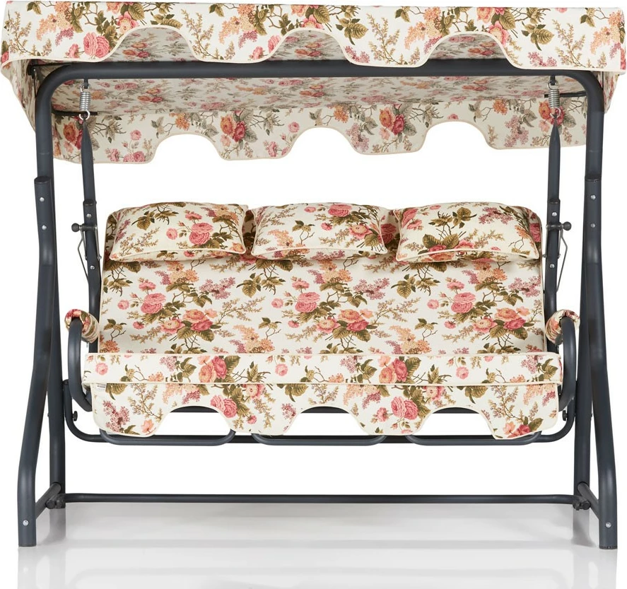 Karrige lëkundëse treshe për kopsht, Skye Decor, Salvia 5, shumëngjyrëshe