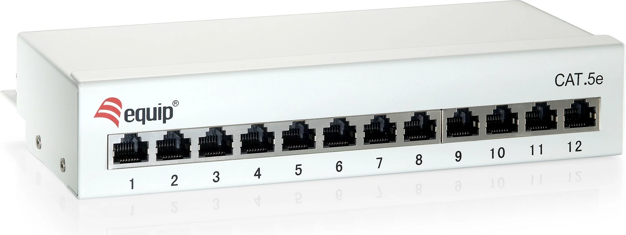 Patch panel Equip 12-port Cat6, gri