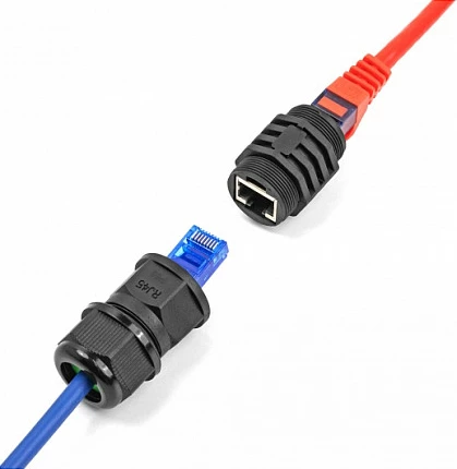 Kupalues RJ45 DeLOCK Cat.6A, modul i integrum IP67, i zi