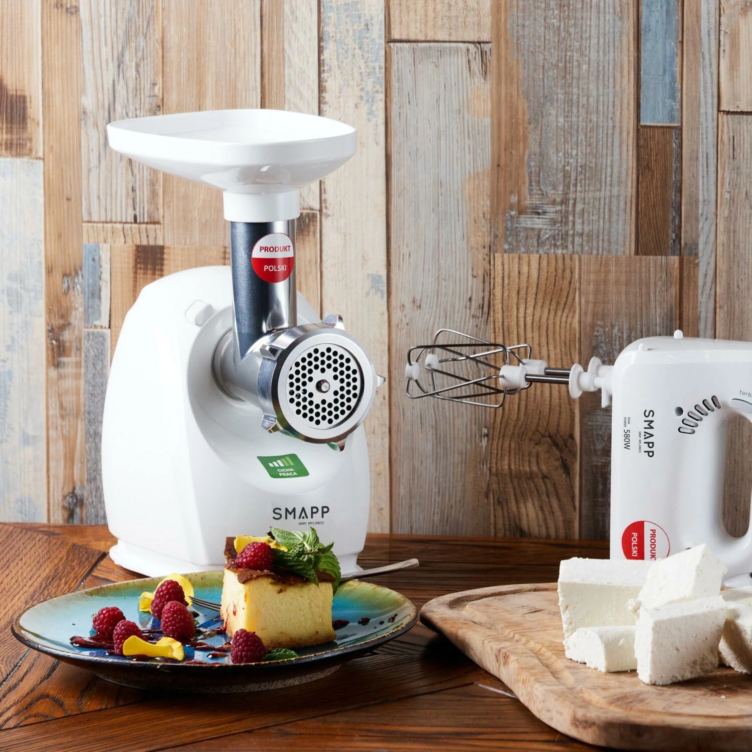 Grirëse mishi Smapp 489.8 2000W 2.5 kg/min, e bardhë