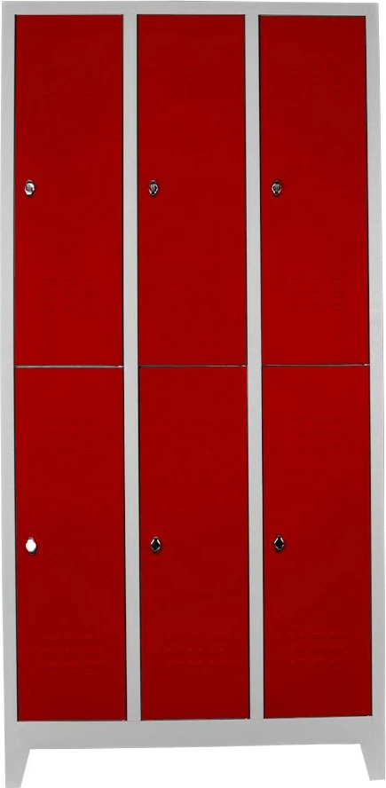 Dollap locker për depo, Skye Decor, Js1014Kı, gri dhe i kuq