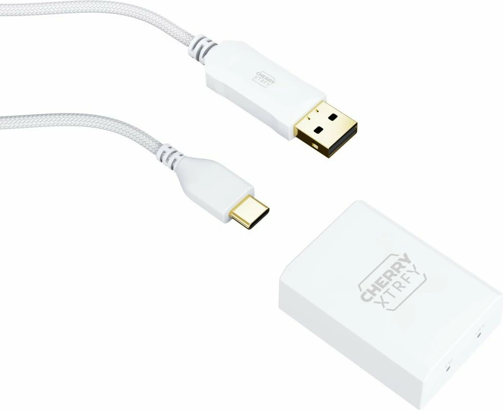 Maus Cherry XTRFY M68 Pro Wireless, 26000 DPI, i zi, i bardhë