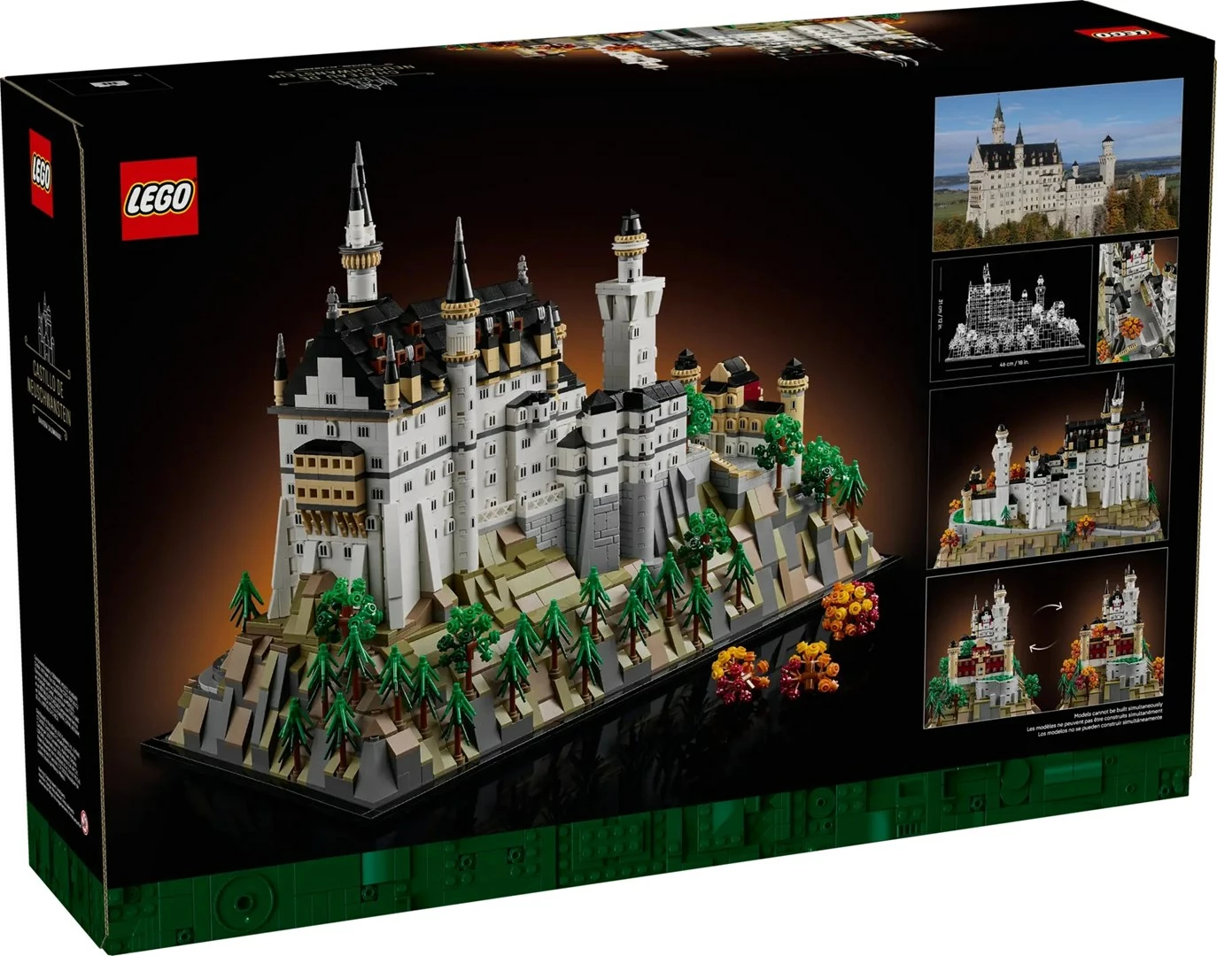 Set LEGO Architecture Neuschwanstein Castle 21063, për të rritur