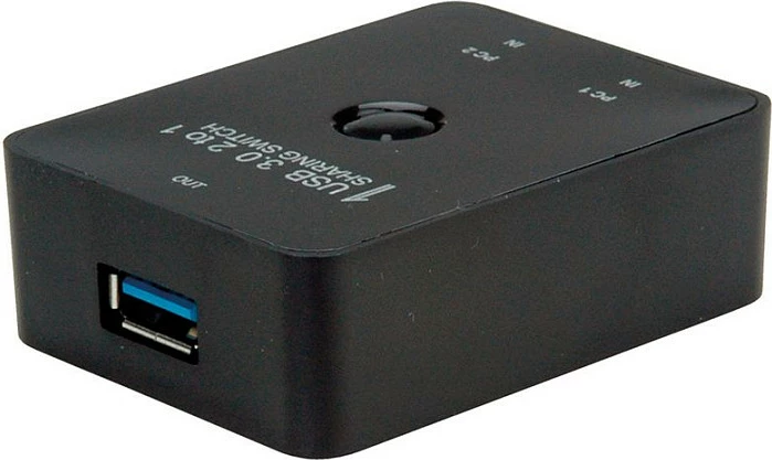 Switch USB VALUE 14.99.2015, USB 3.2 Gen 1, 5 Gbit/s, 2x Type-B, 1x Type-A, i zi