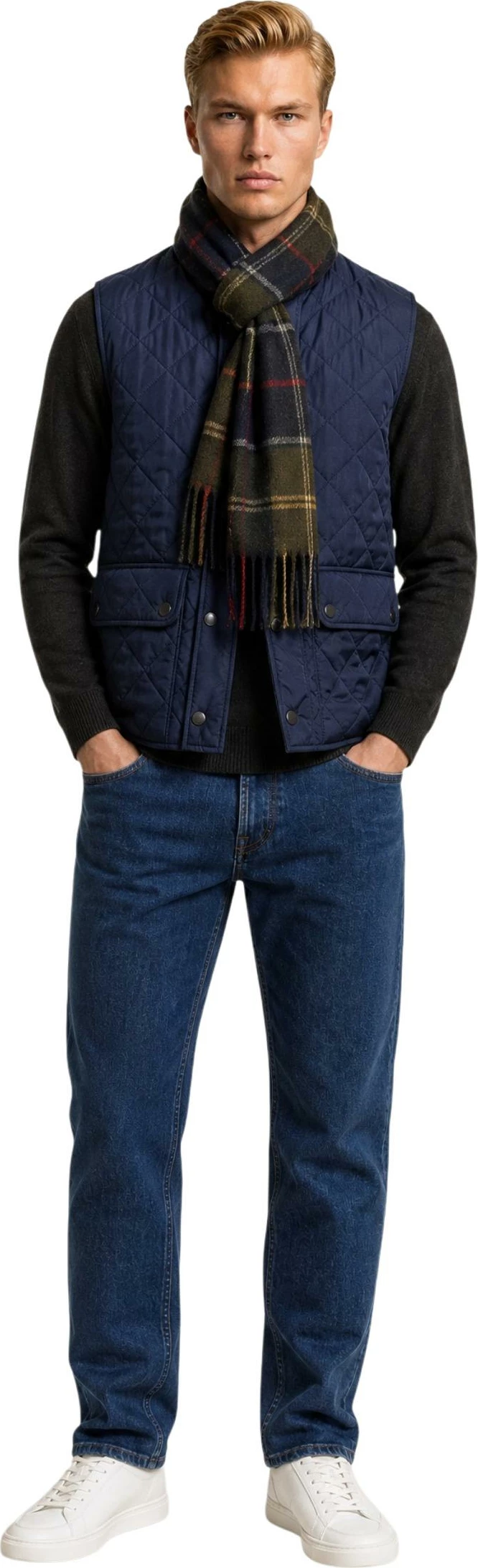 Shall për meshkuj Barbour Galingale Tartan 262MUSC0300, i gjelbër