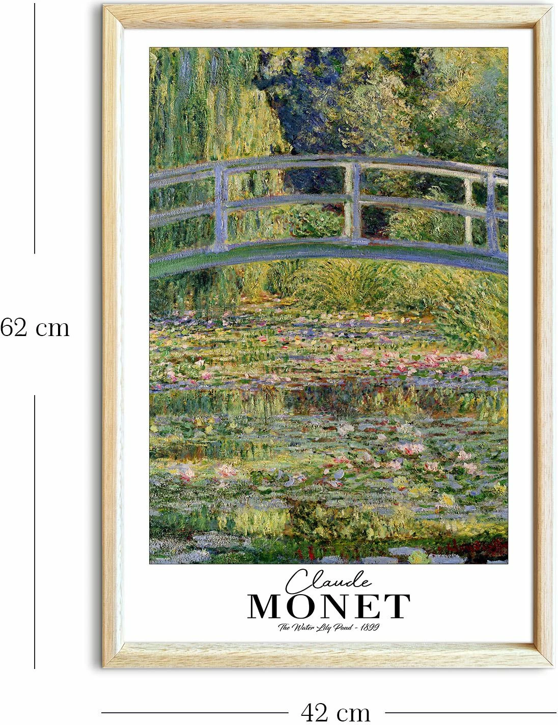 Pikturë dekorative me kornizë, Wallity, 4262AHSMONET-018, shumëngjyrëshe
