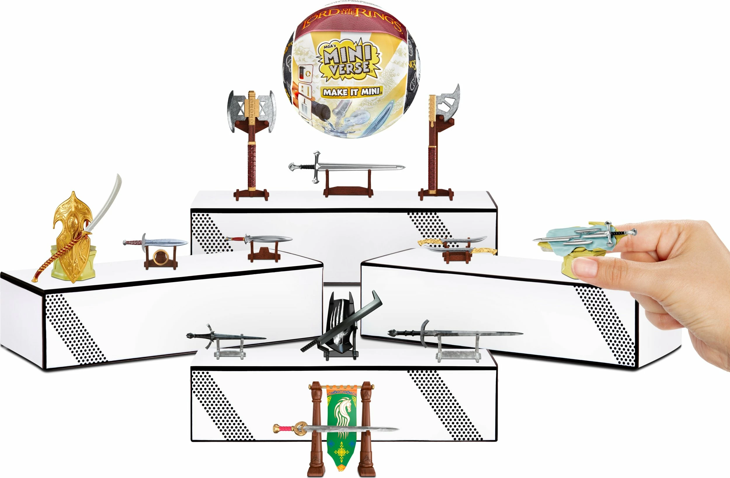 Set miniaturash kreative DIY MGA Miniverse Mini Lord of the Rings, surprizë ball