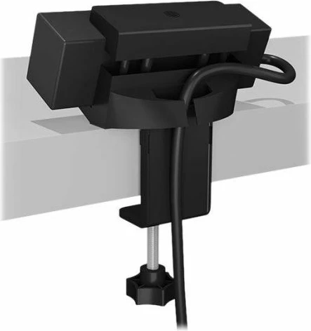 Mbajtës tavoline për HUB/docking station ICYBOX IB-MSA106-HH, alumin/çelik, kapacitet 2 kg, montim me vidë M4 ose bazë vetëngjitëse, antracit