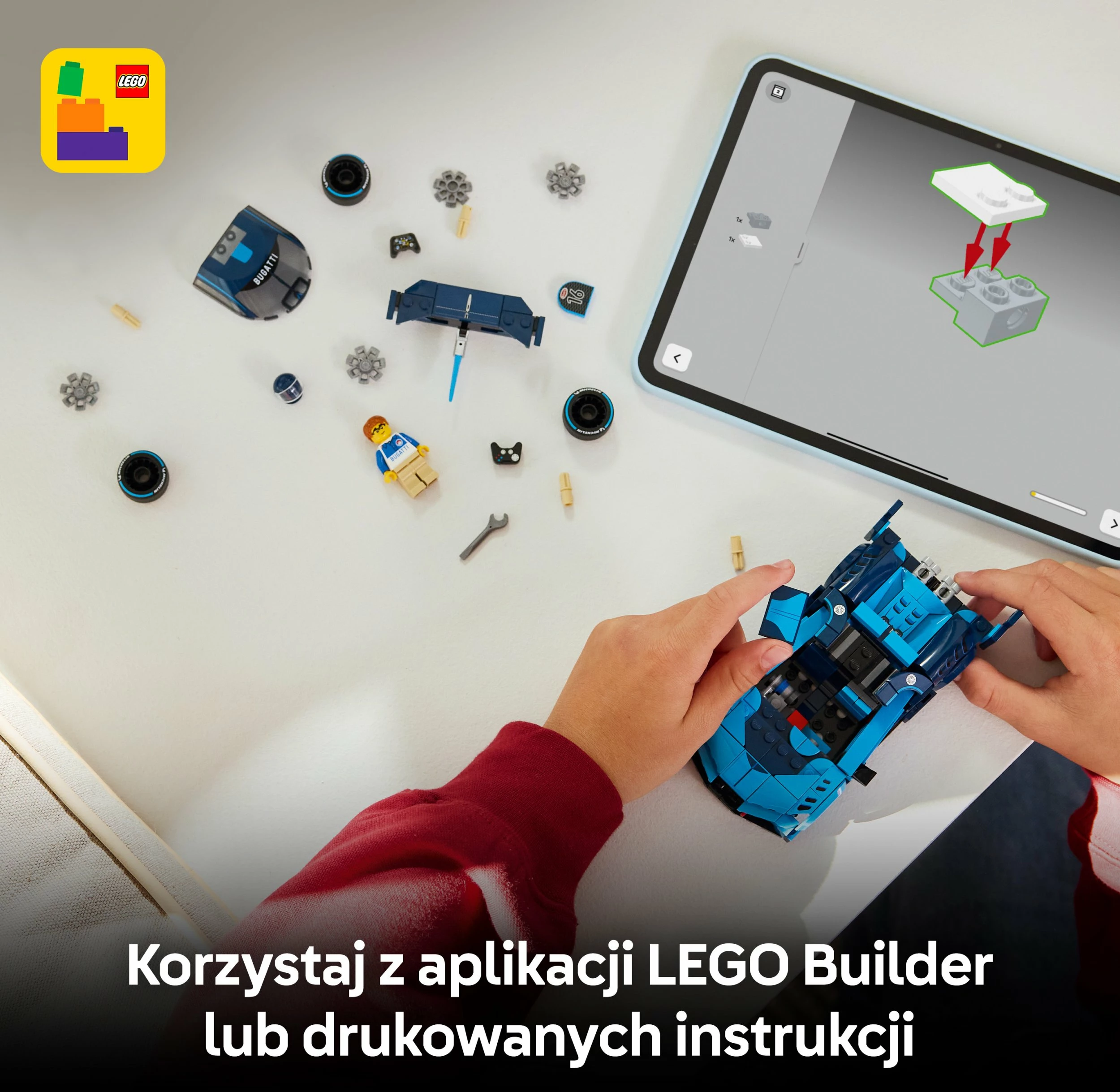 Set LEGO Speed Champions Hypercar Bugatti Vision GT 77253, 284 copë, blu