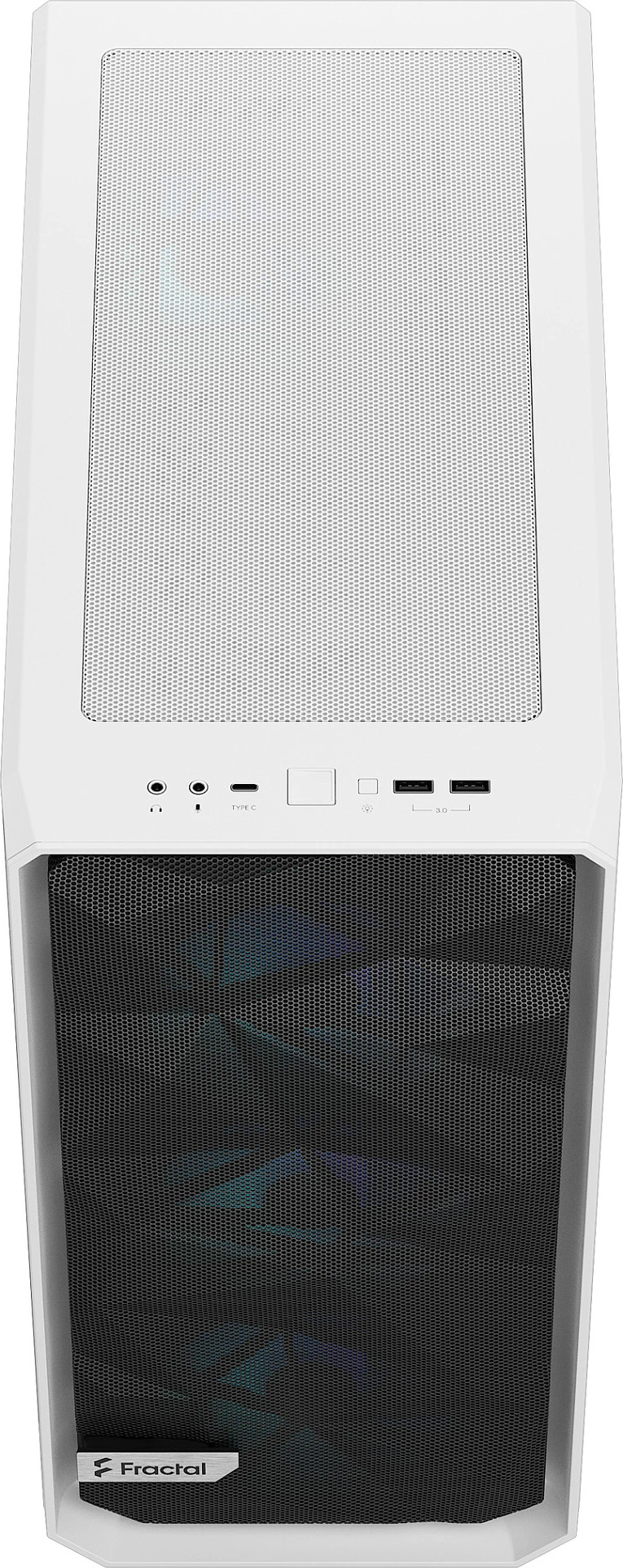 Kasë Fractal Design Meshify 2 Compact RGB, Midi Tower, Tempered Glass, e bardhë
