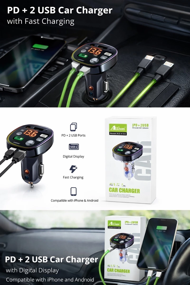 Karikues Makine me Transmetues FM dhe Bluetooth – Allison ALS-A166