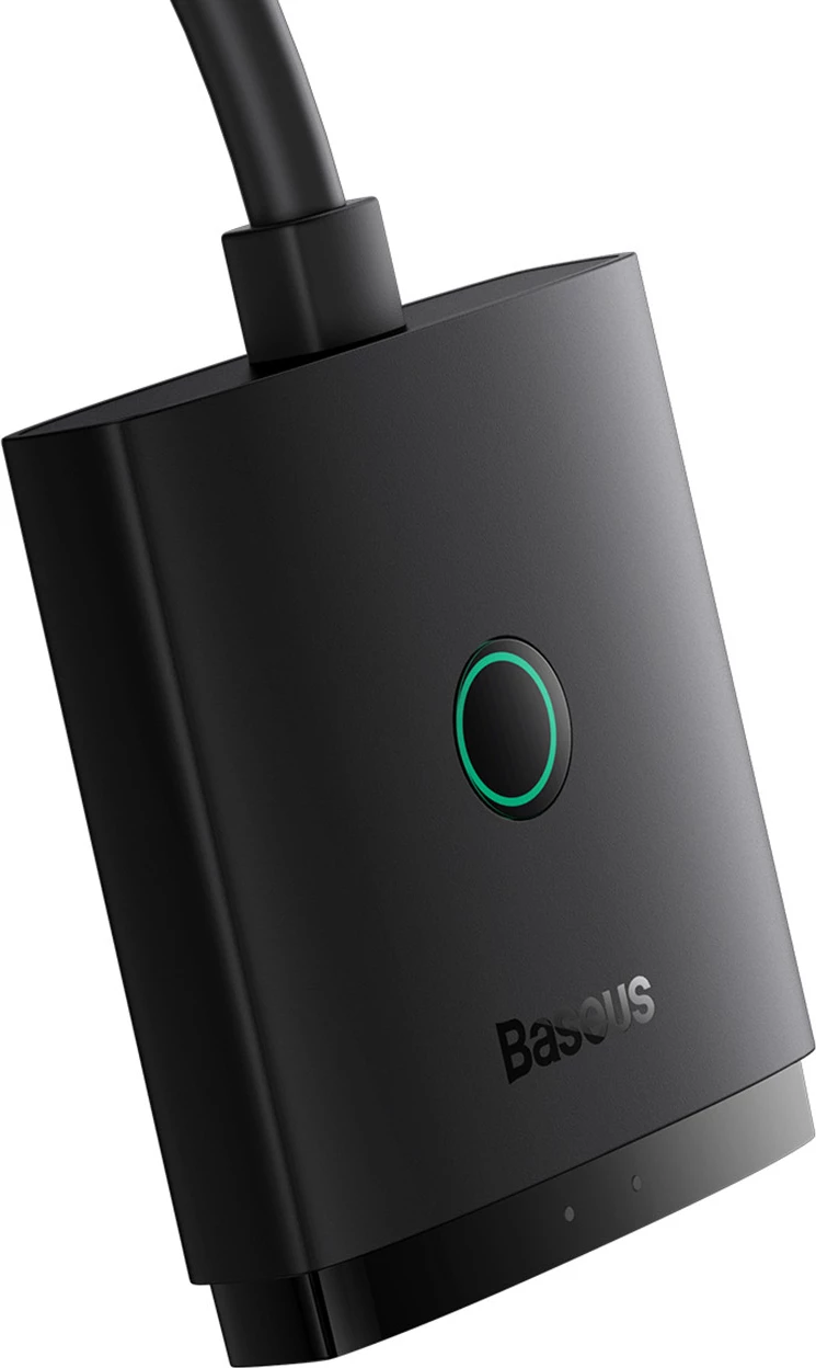 Adapter HDMI 2-në-1 Baseus AirJoy, 4K 60Hz, me kabllo 1m, i zi