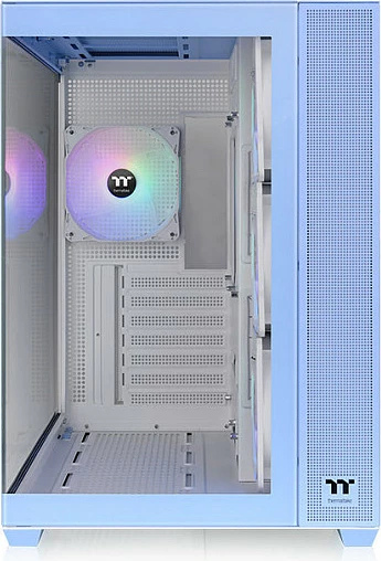 Kasë Thermaltake View 380 TG ARGB Hydrangea Blue, Midi Tower, xham i temperuar, ARGB, kaltër