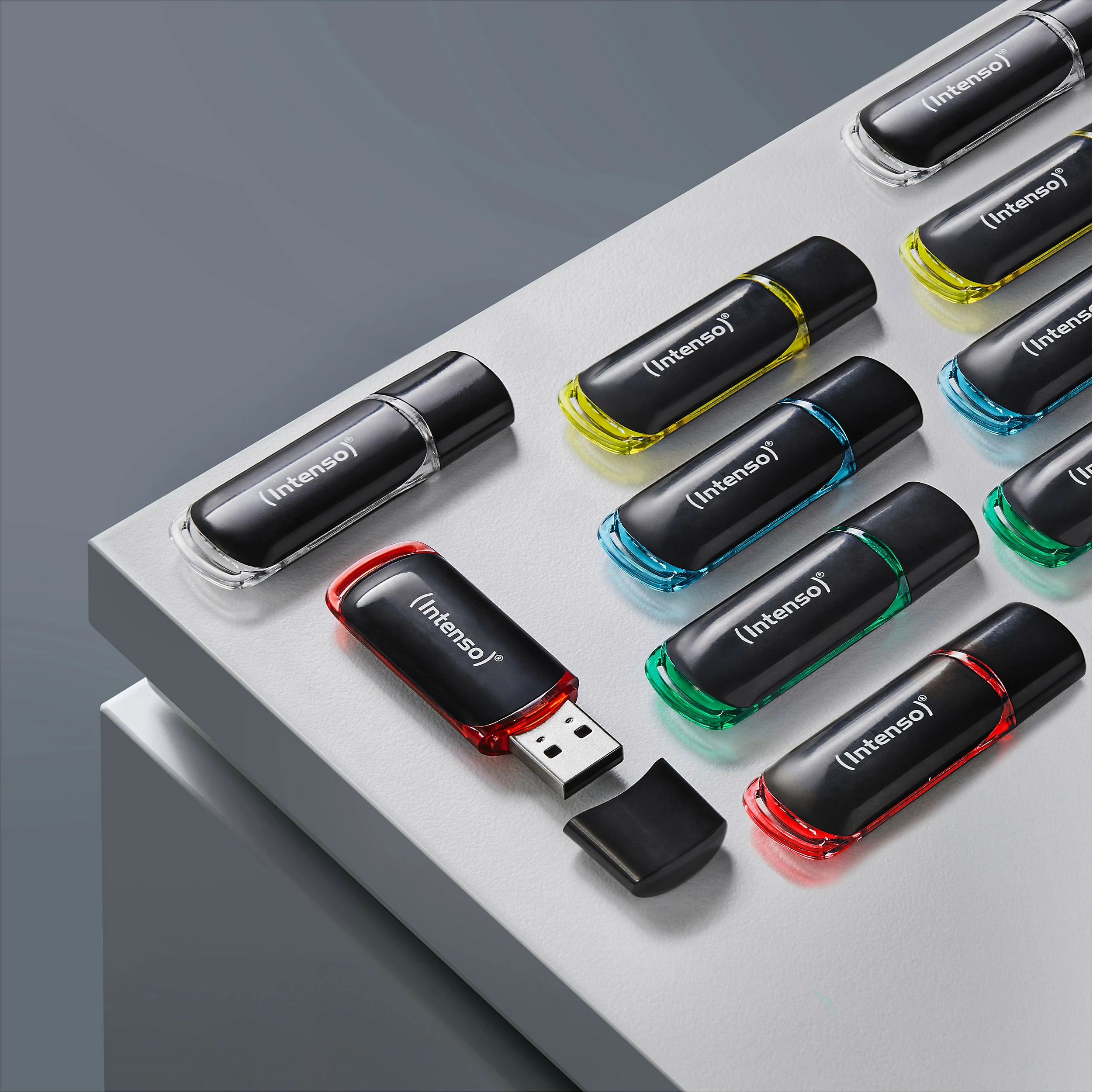 USB Stick Intenso Business Line 8GB, USB 2.0, paketim 10 copë, shumëngjyrësh