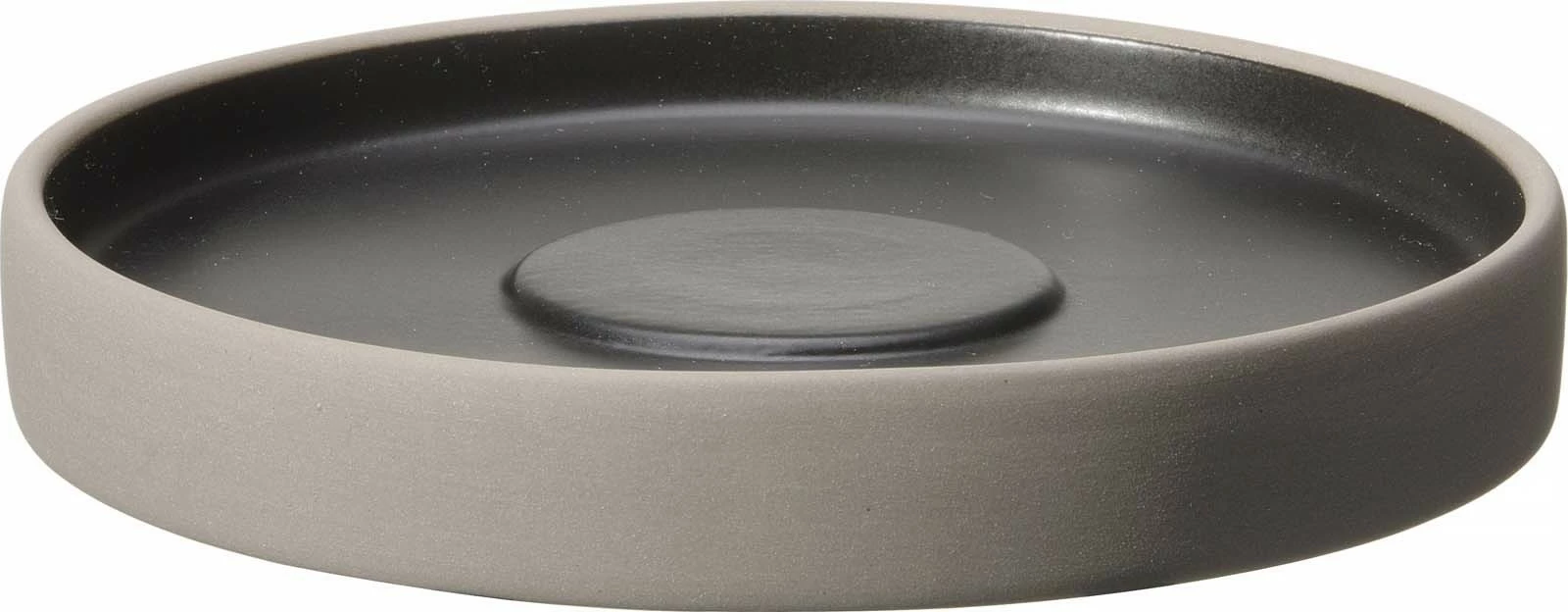 Pjatë gourmet Fine Dine Mia Ø160mm, zi/gri, set 3 copë