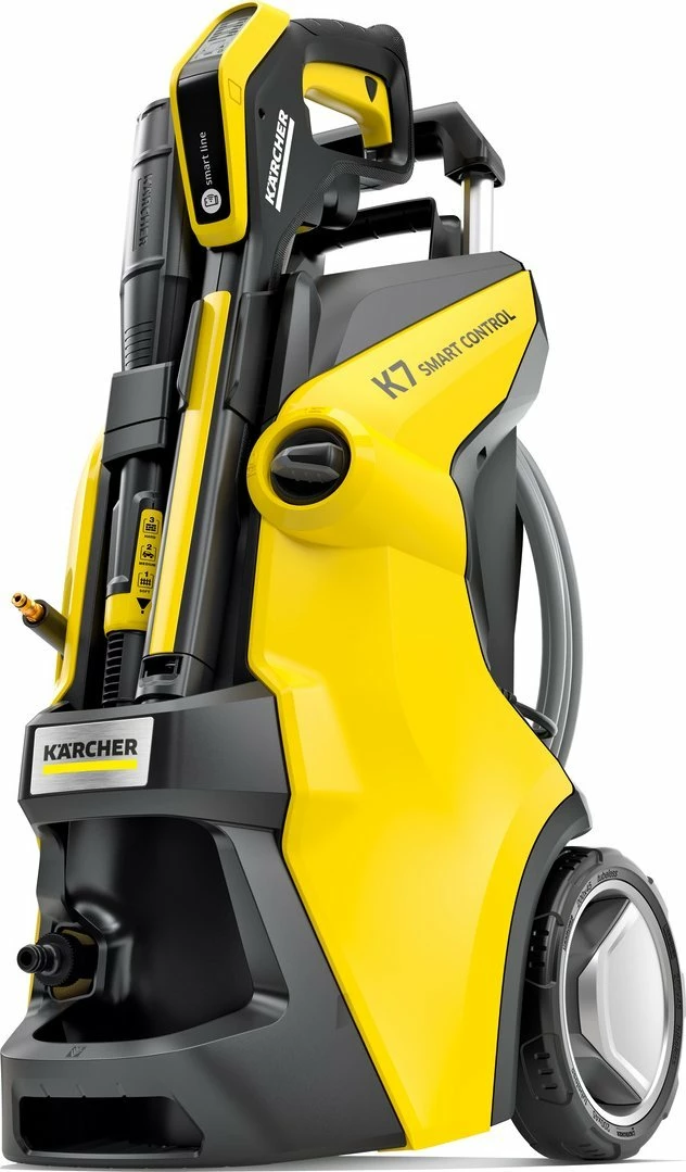 Pastrues me presion Karcher K 7 Smart Control Flex 1.317-340.0, 3 kW, 180 bar, 600 l/h, zorrë 10 m, Bluetooth, verdhë/zi