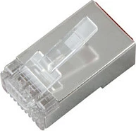 Konektor RJ45 EFB Elektronik Cat5e STP, paketim 100 copë, argjend