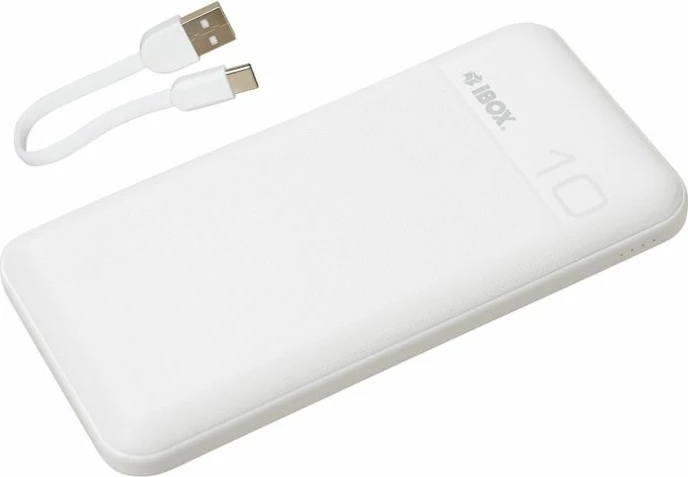 Power bank iBox PB10 10000 mAh, e bardhë
